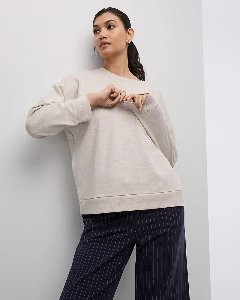 Long-Sleeve Crew-Neck Sweatshirt
