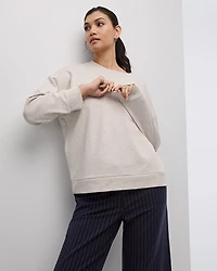 Long-Sleeve Crew-Neck Sweatshirt