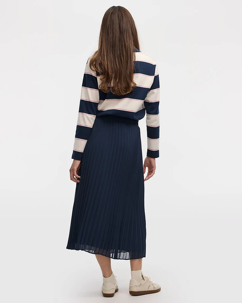Pleated Midi Skirt