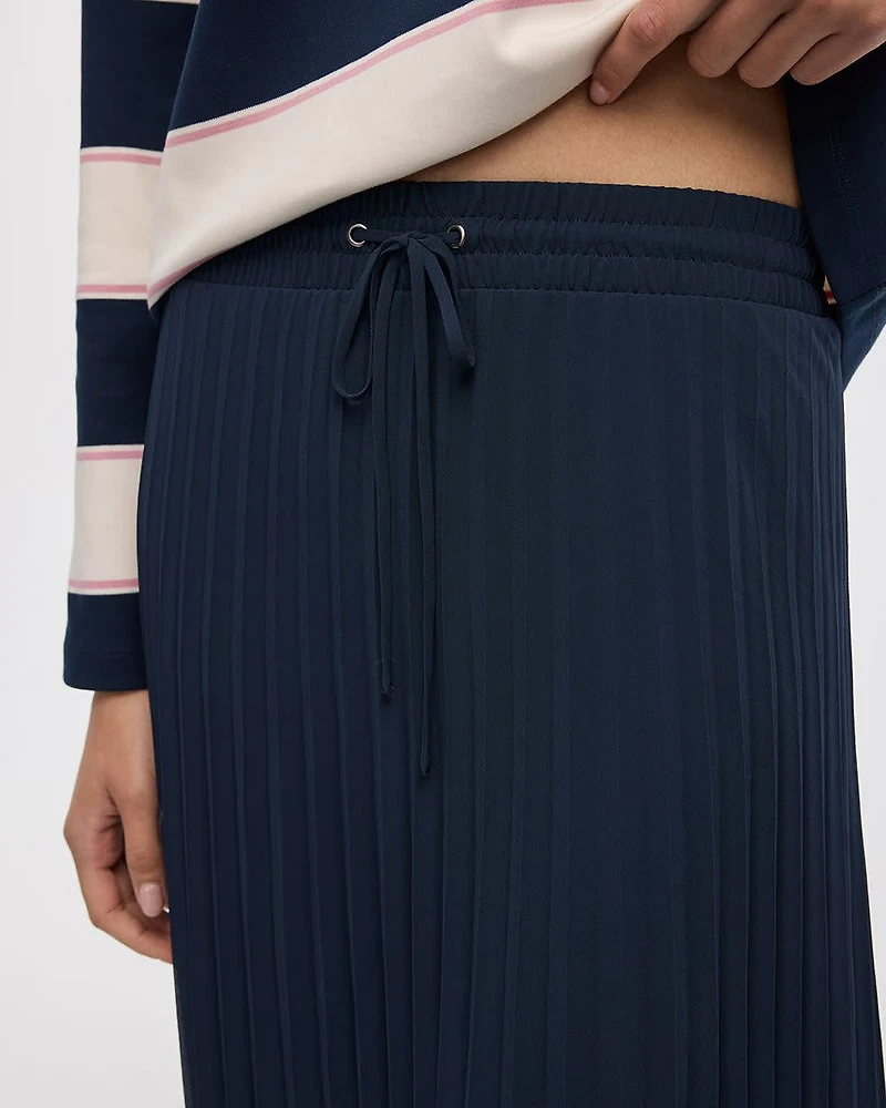 Pleated Midi Skirt