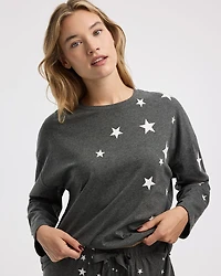 Long-Sleeve Top and Jogger Cotton Pyjama Set