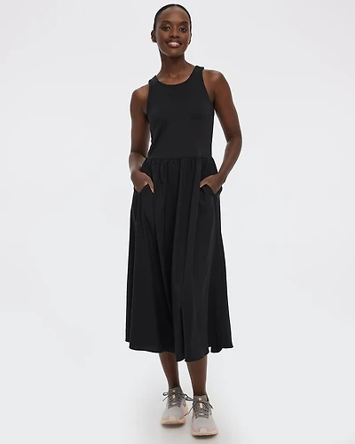 Sleeveless Maxi Dress with Built-In Bra