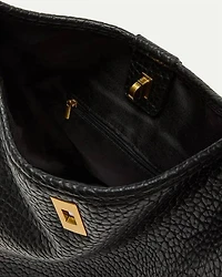 Oversized Faux-Leather Tote Bag