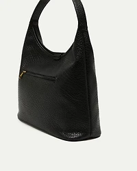 Oversized Faux-Leather Tote Bag