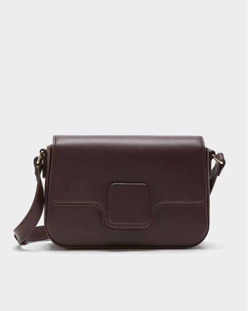 Faux Leather Crossbody Bag