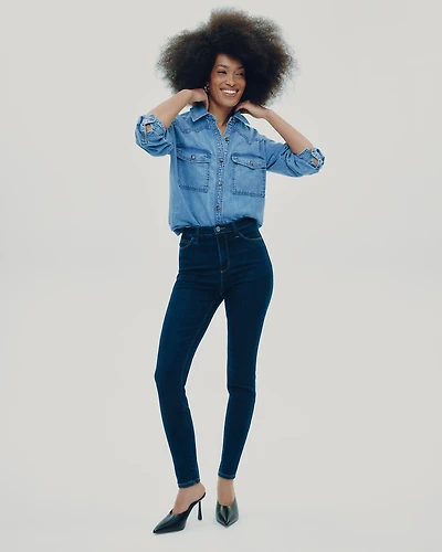 Jean Skinny à taille haute
