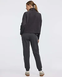 Long-Sleeve Mock-Neck Pullover