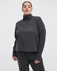 Long-Sleeve Mock-Neck Pullover
