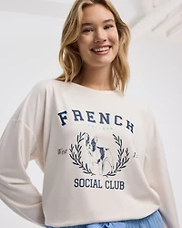 Long-Sleeve Crew-Neck Sweatshirt