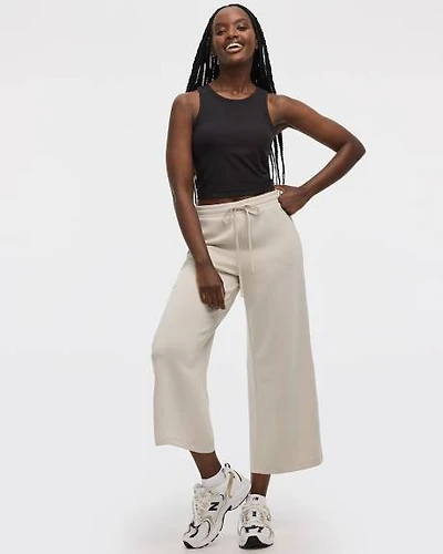 Cropped Wide-Leg Pants