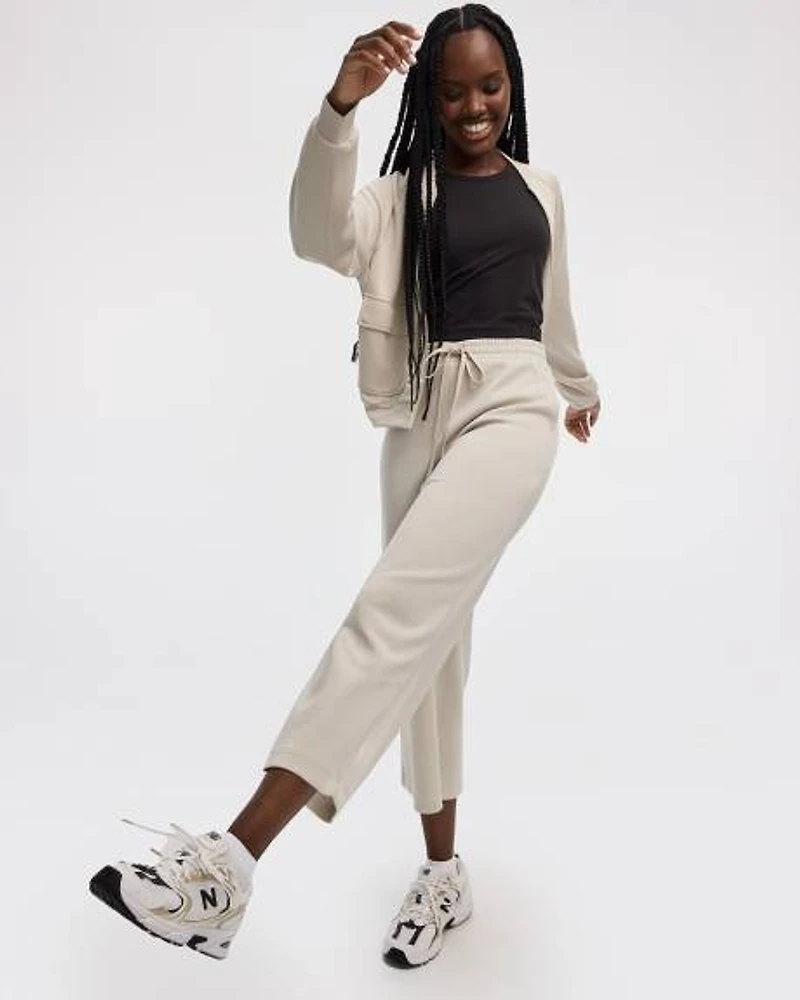 Cropped Wide-Leg Pants
