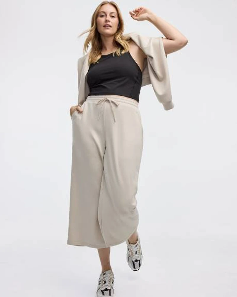 Cropped Wide-Leg Pants