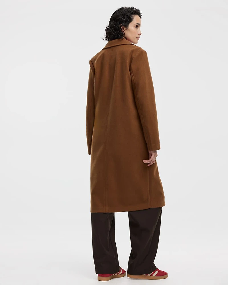 Manteau long à deux boutons