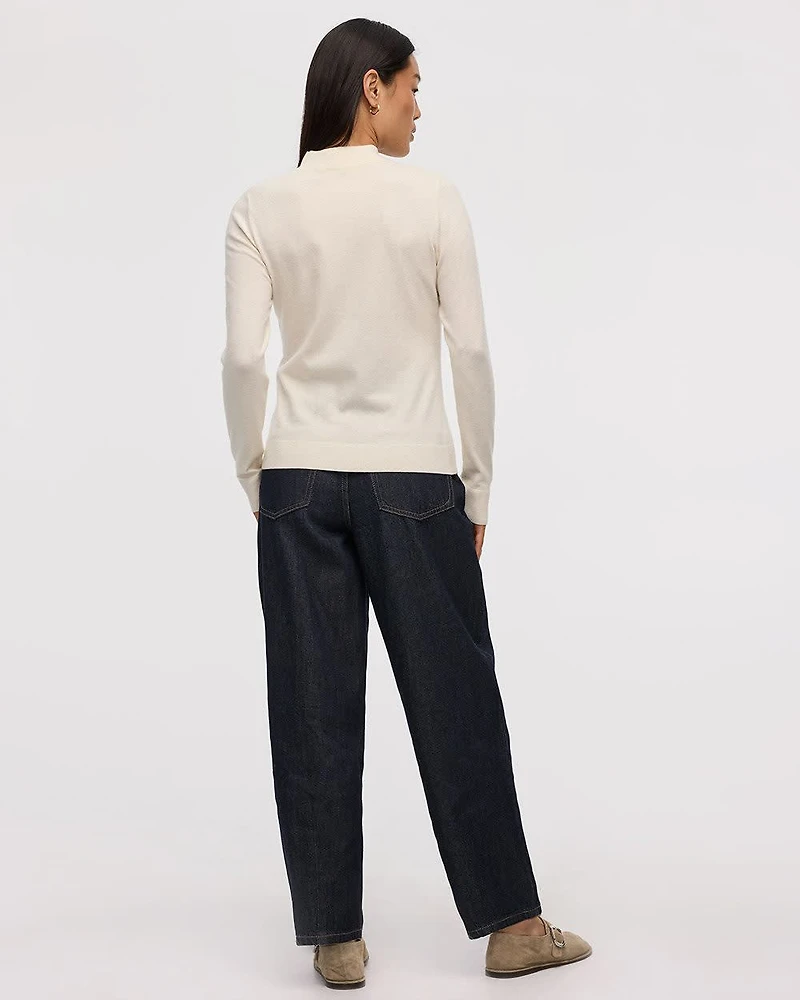 Pull à manches longues et col montant