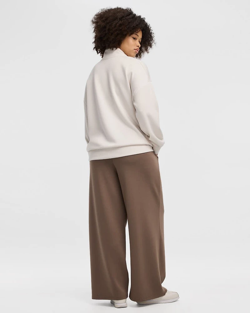 Half-Zip Mock-Neck Pullover