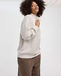 Half-Zip Mock-Neck Pullover