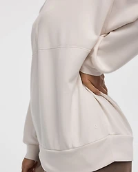 Half-Zip Mock-Neck Pullover