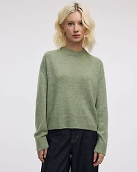 Cashmere-Blend Crew-Neck Pullover