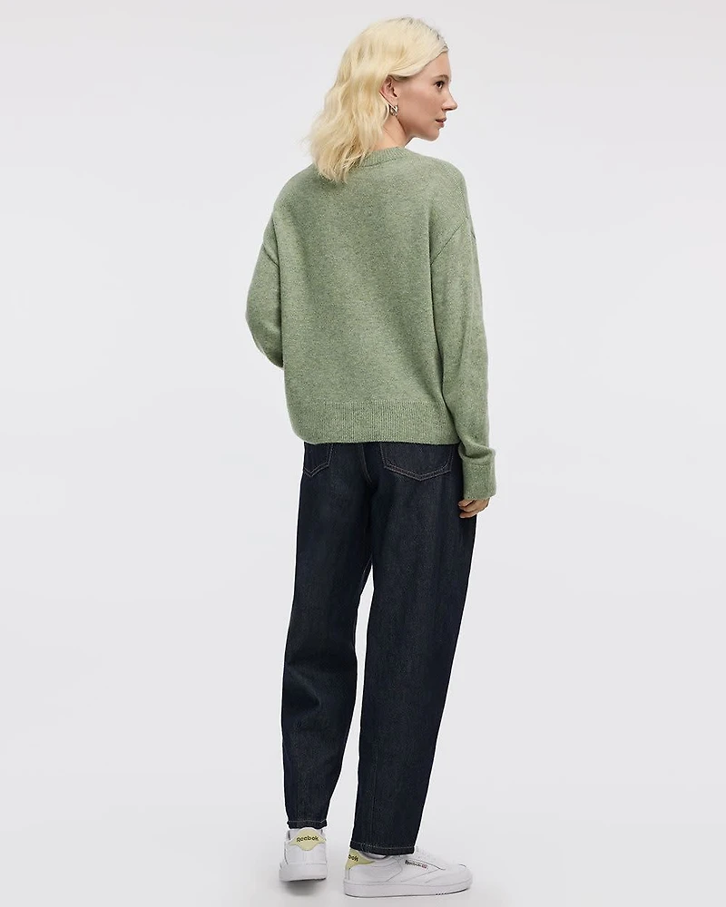 Cashmere-Blend Crew-Neck Pullover