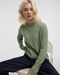 Cashmere-Blend Crew-Neck Pullover