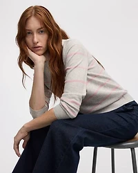 Striped Long-Sleeve Pullover