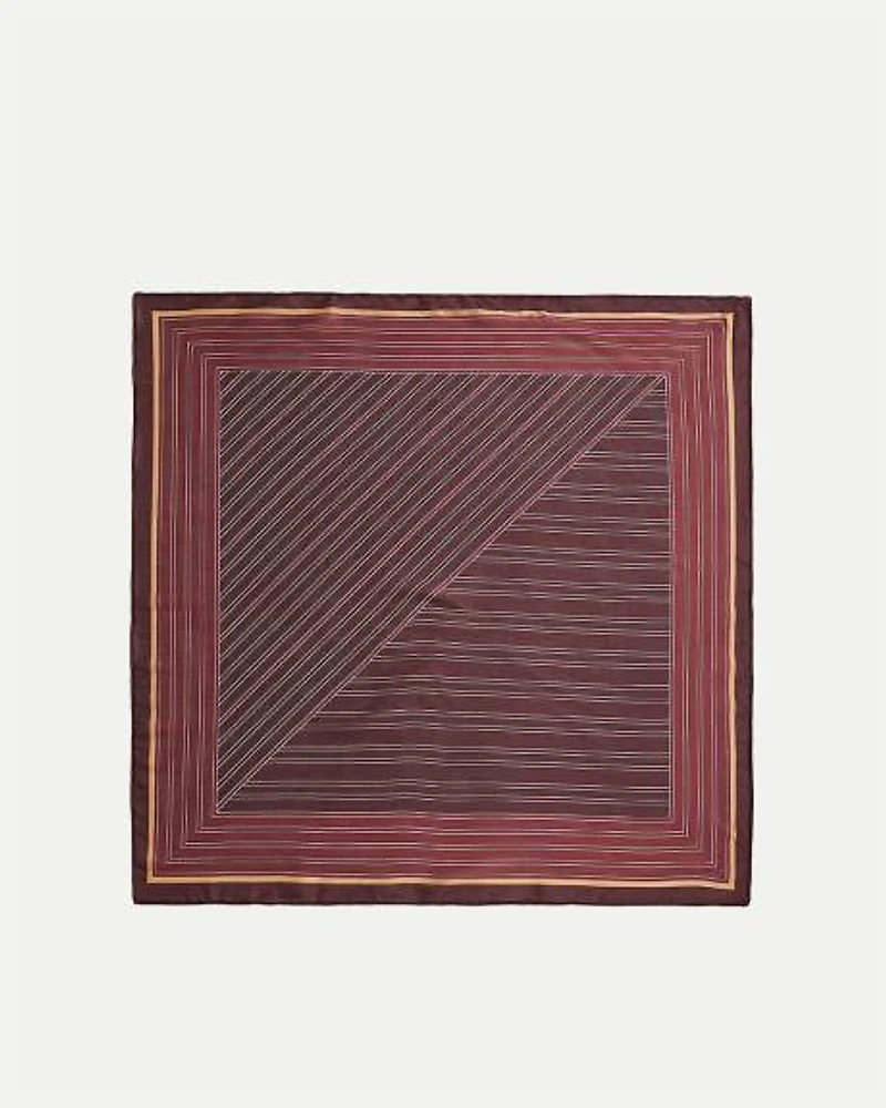Striped Square Scarf