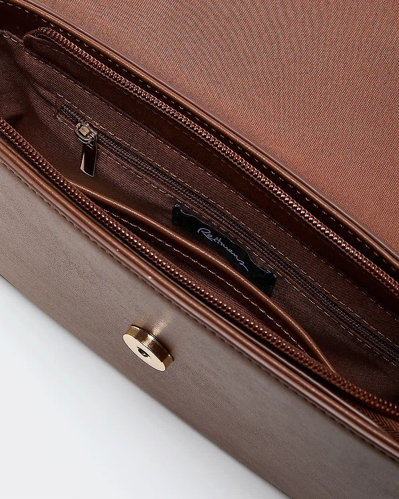 Faux Leather Crossbody Bag