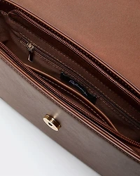 Faux Leather Crossbody Bag