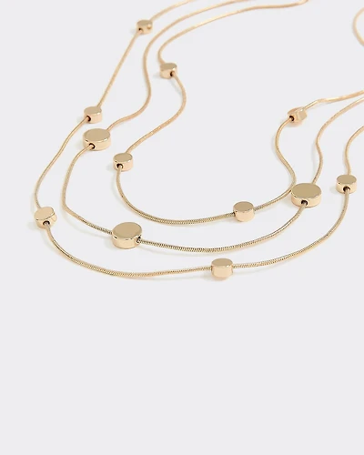 Three-Layer Beaded Necklace