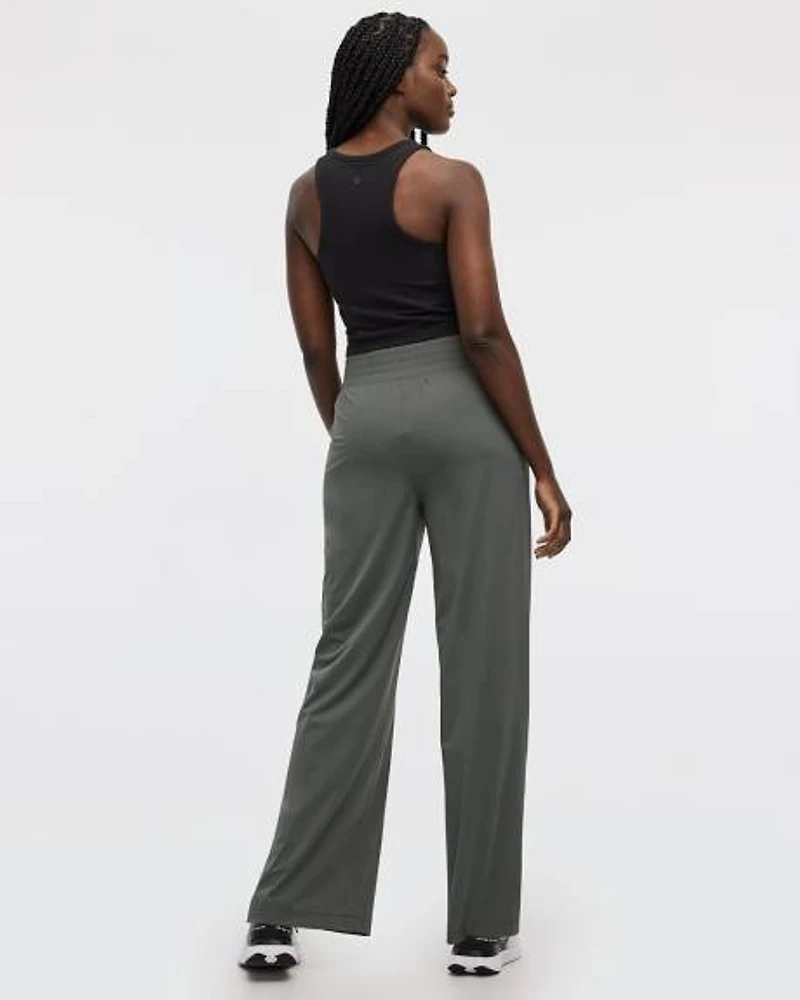 Wide-Leg Track Pant