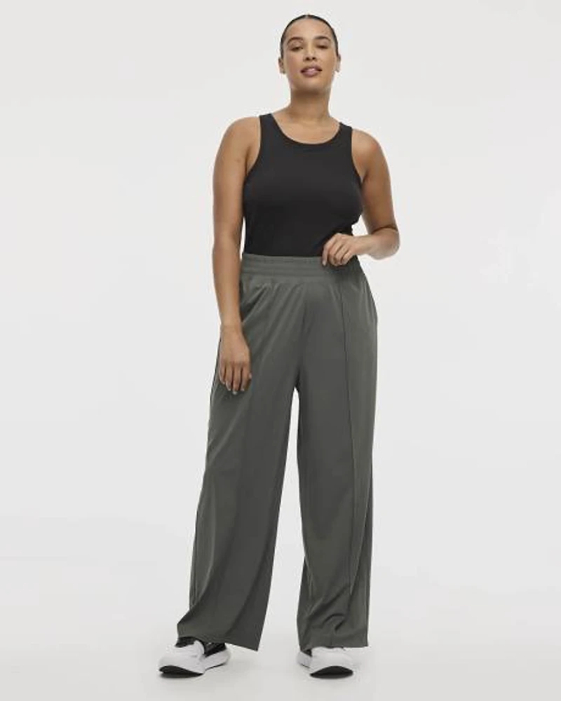 Wide-Leg Track Pant