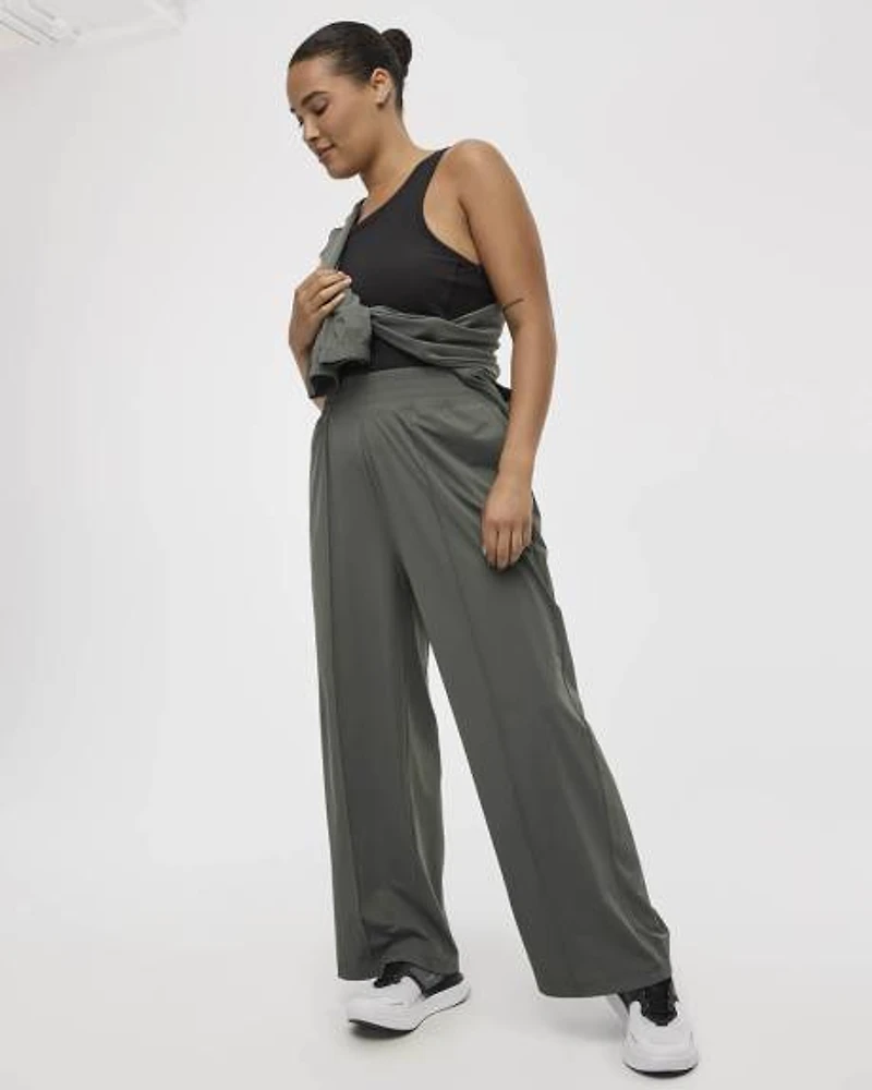Wide-Leg Track Pant
