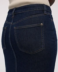 Denim Pencil Midi Skirt