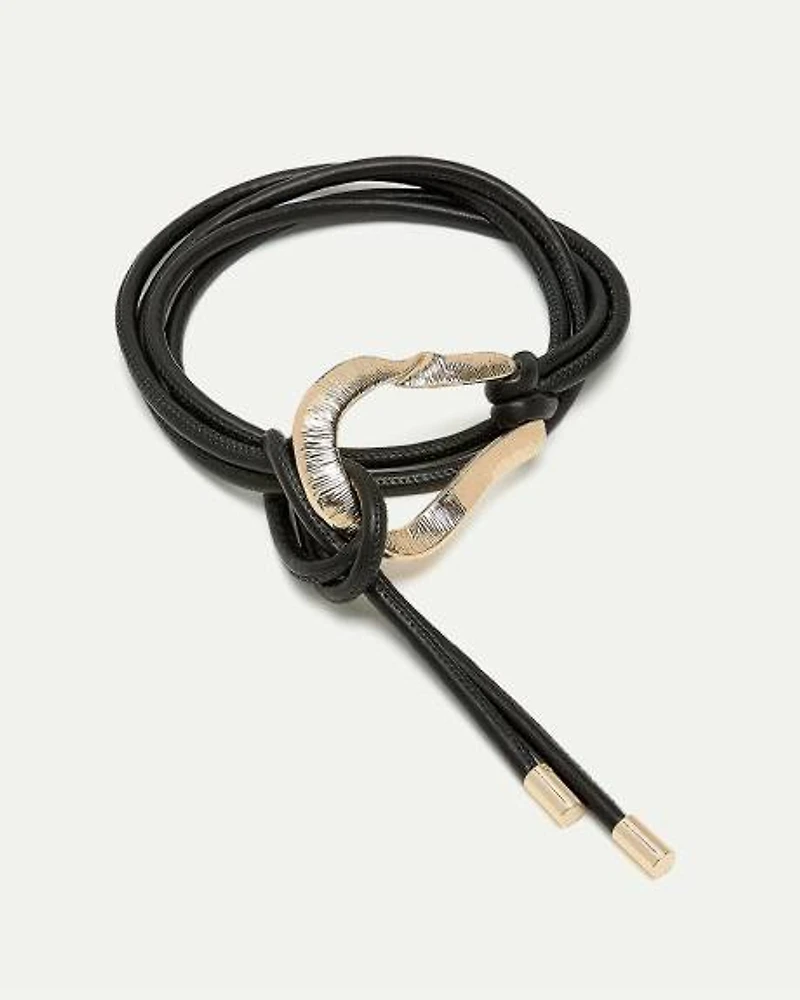 Ceinture corde en faux cuir