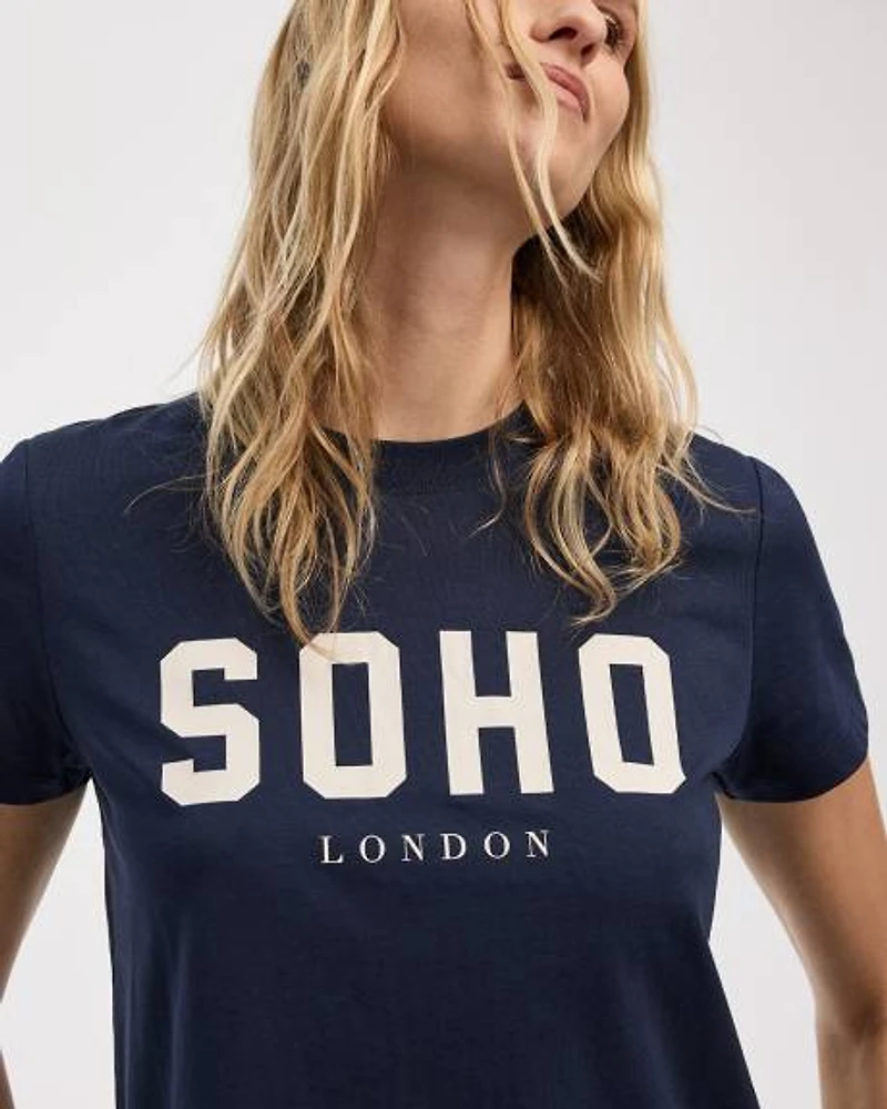 T-shirt graphique à col rond
