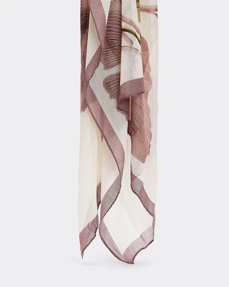 Scarf with Floral Print