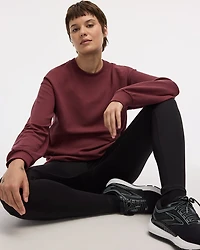Pull en tricot ottoman à manches longues et col rond