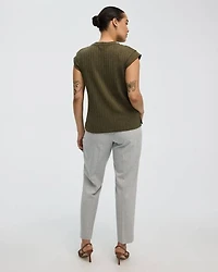 Extended-Sleeve Crew-Neck T-Shirt