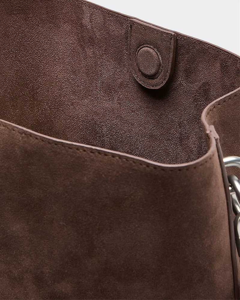 Sac sceau en faux suède