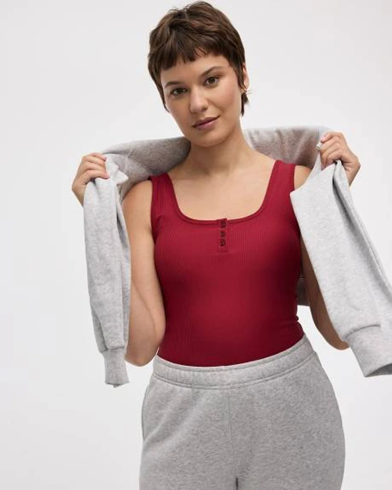 Short Ribbed Tank