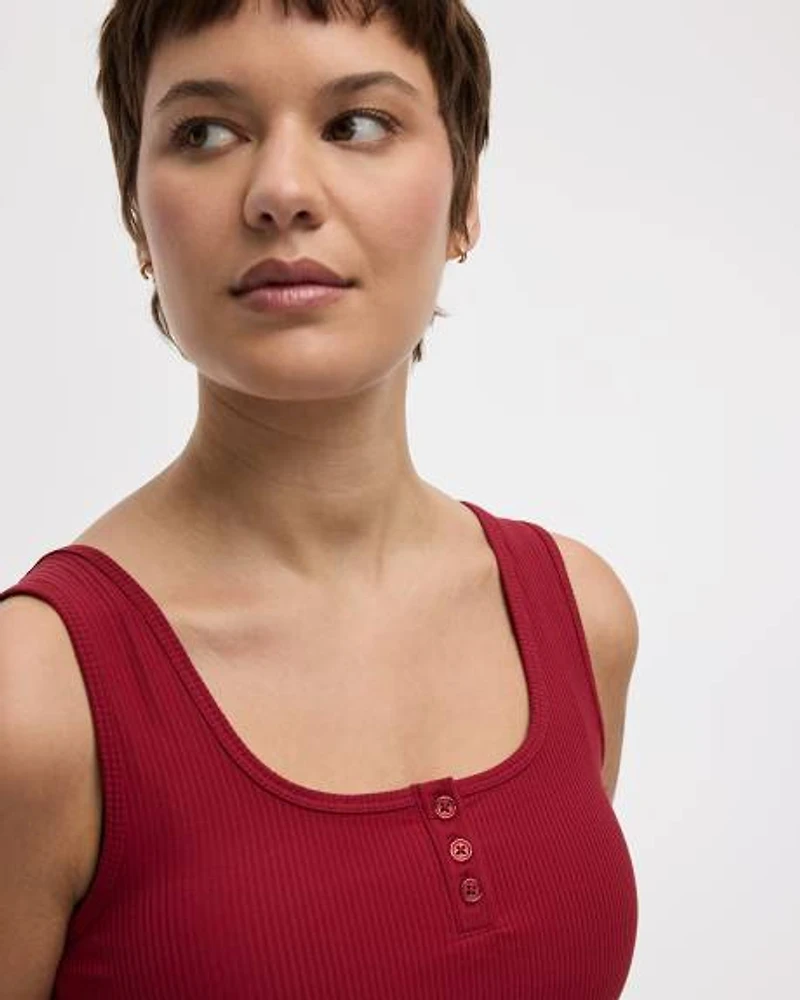 Short Ribbed Tank