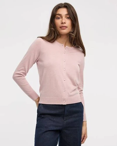 Crew-Neck Cardigan