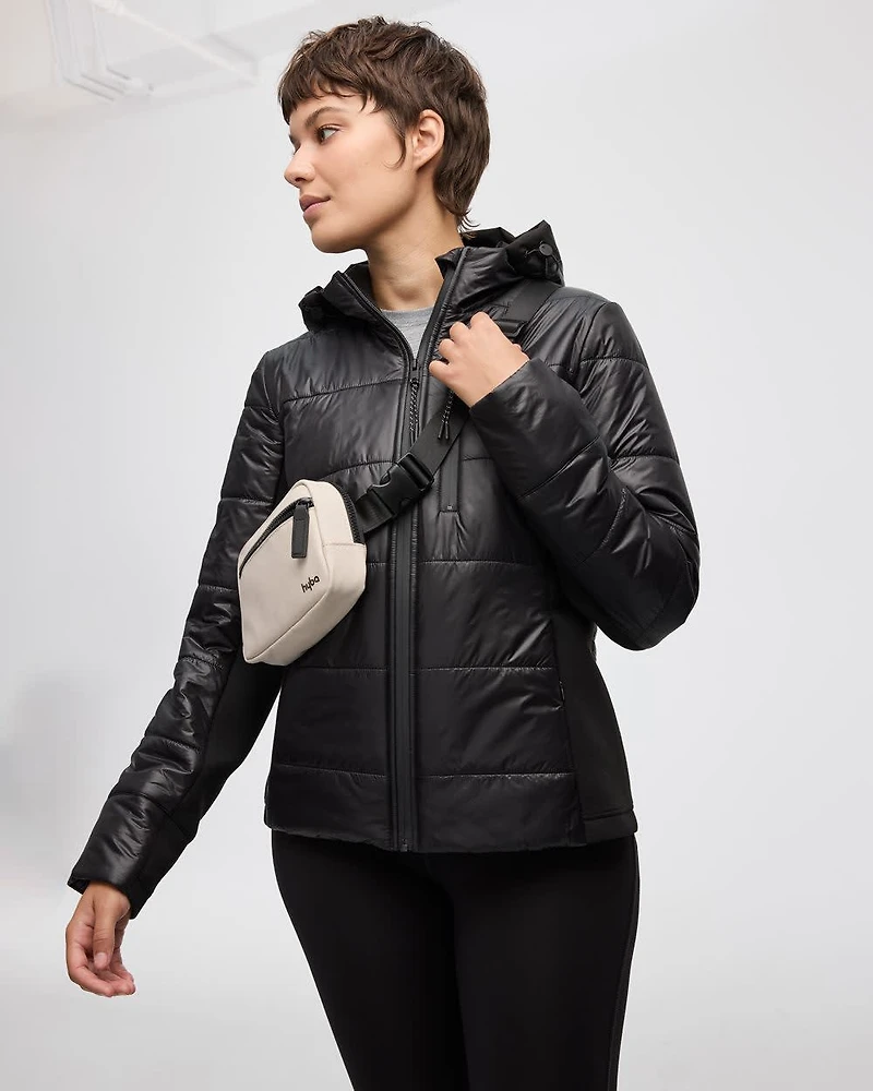 Mix-Media Quilted Jacket