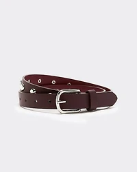 Ceinture en faux cuir à clous