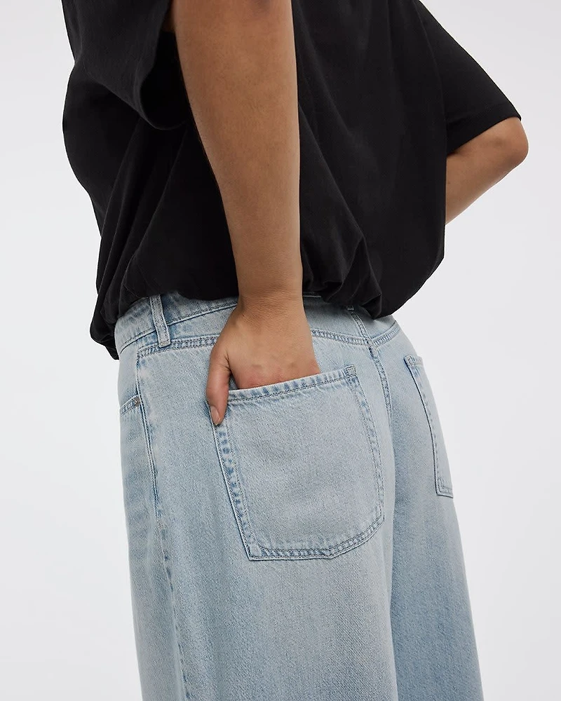 Wide-Leg High-Rise Jean