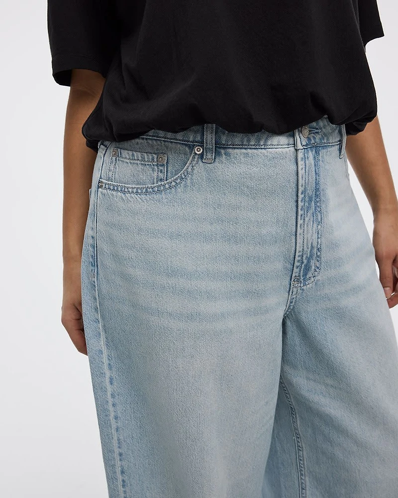 Wide-Leg High-Rise Jean