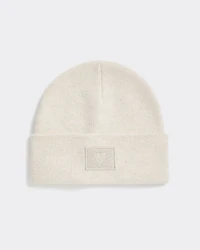 Tuque à revers avec écusson brodé