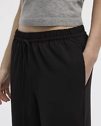Wide-Leg High-Rise Pull-On Pant