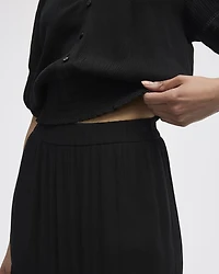 Pull-On Tiered Maxi Skirt