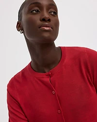 Crew-Neck Cardigan